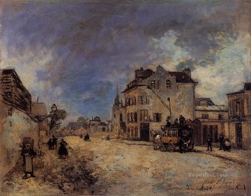  State Painting - Faubourg Saint Jacques the Statecoach Johan Barthold Jongkind
